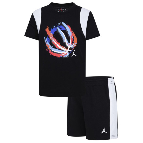 Jordan Βρεφικό σετ Bball Fire Mixed Short Set